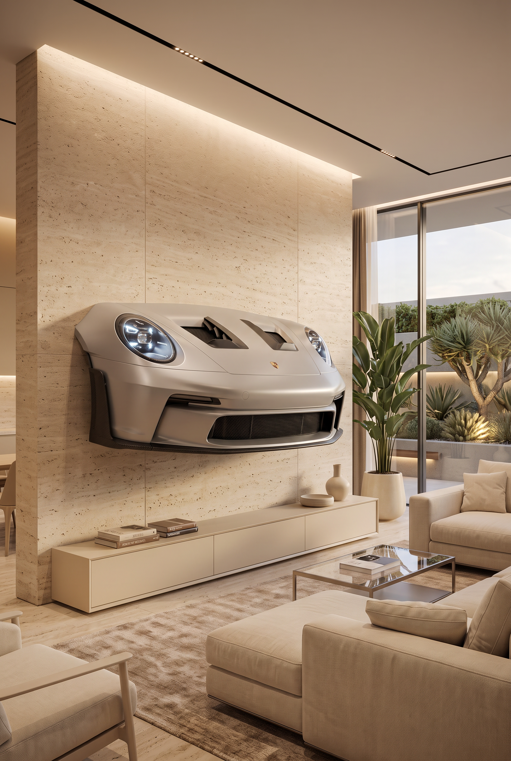 GT3 RS Front – Beleuchtetes 3D Wandobjekt