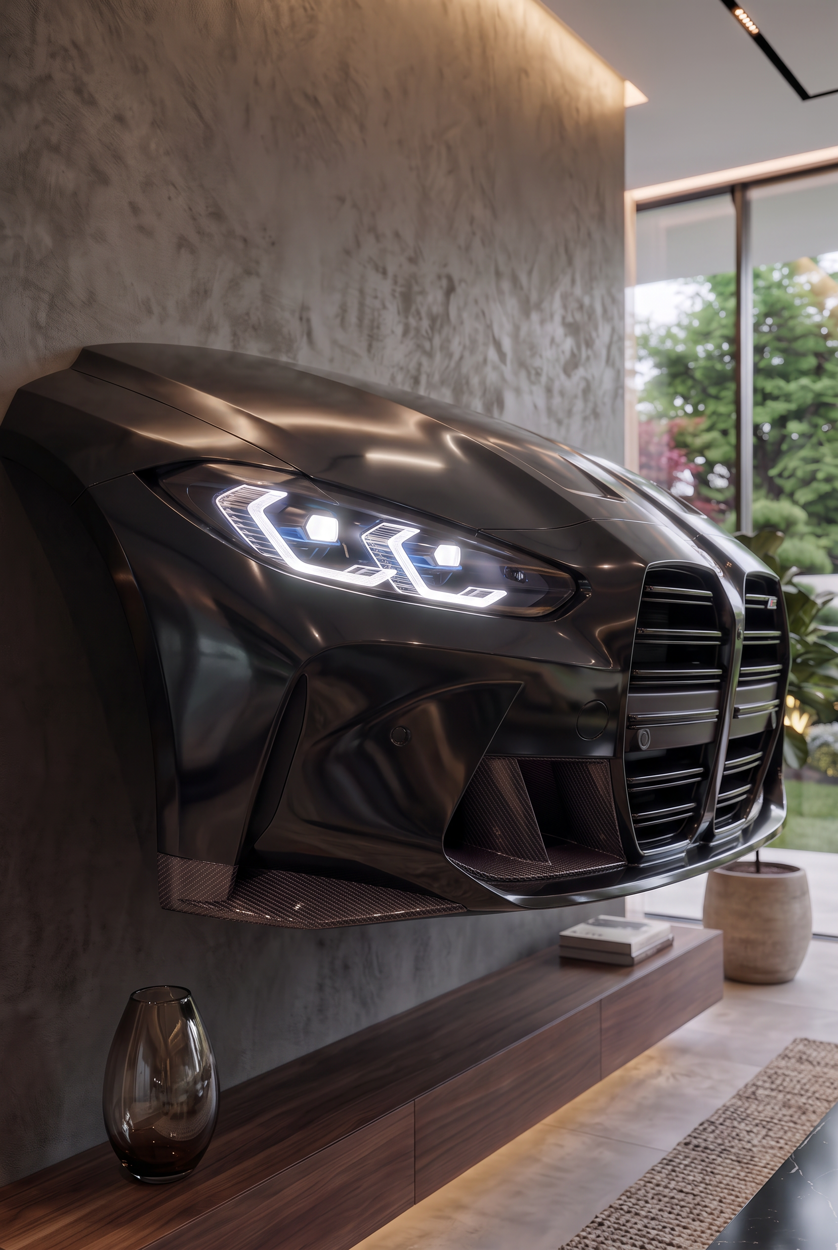 BMW M3/4 Front – Beleuchtetes 3D Wandobjekt