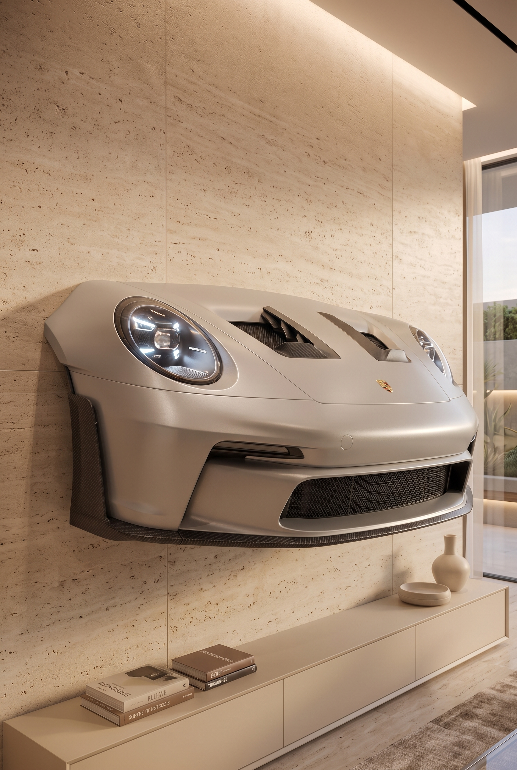 GT3 RS Front – Beleuchtetes 3D Wandobjekt